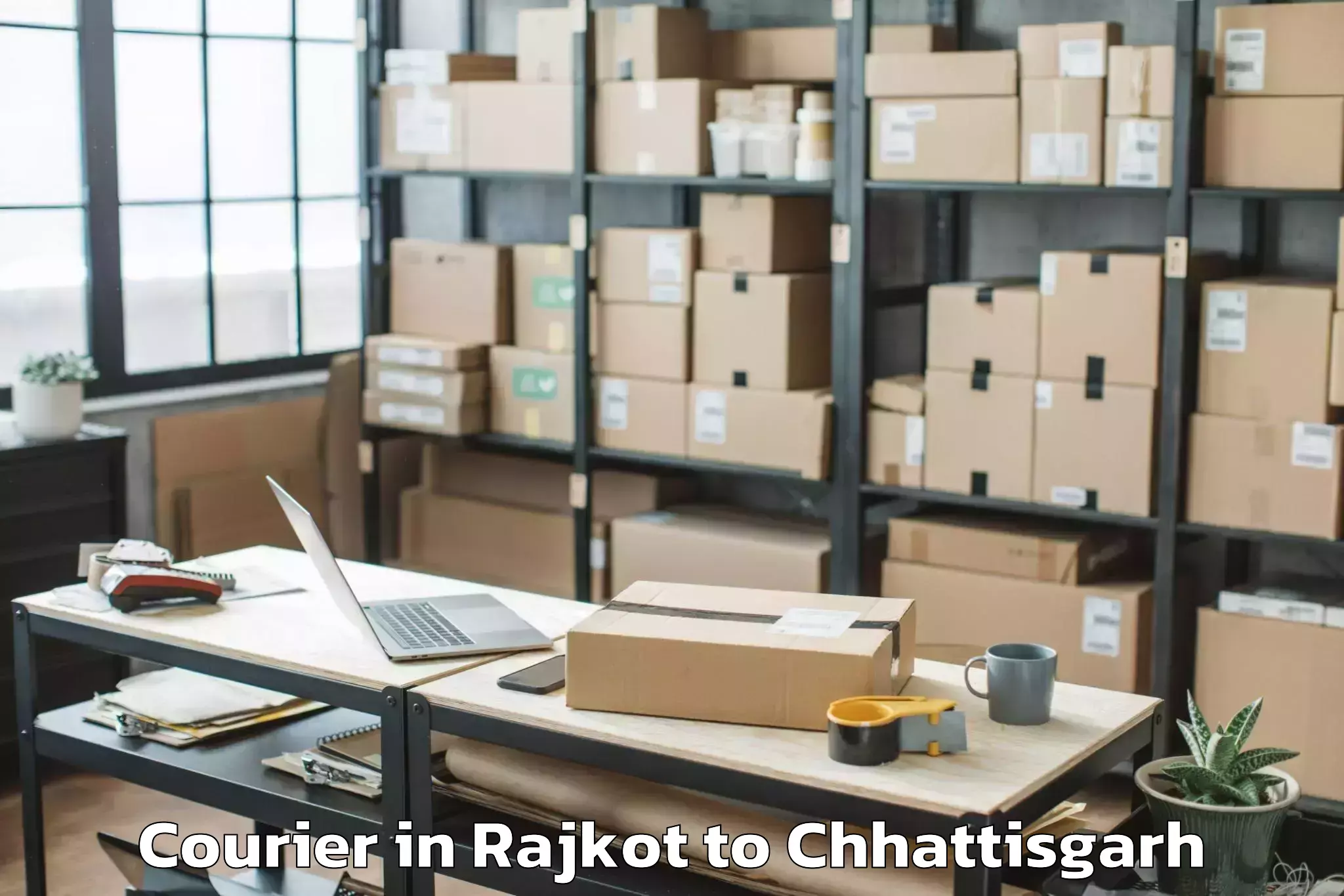 Trusted Rajkot to Champa Courier